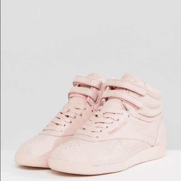 pink high top reebok classics